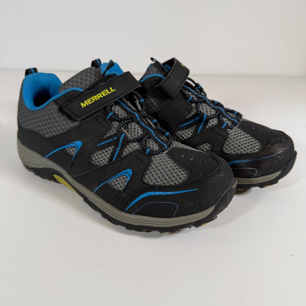 Merrell Hiking Sneakers 5M MK261971 Black Blue Trail Shoes Gorpcore Sport